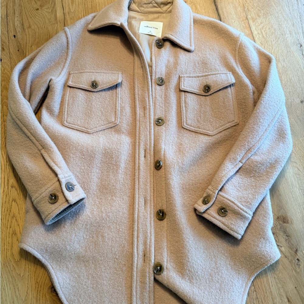 Wilfred Light Tan Shirt Jacket